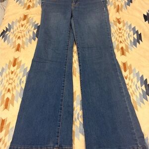 Free People Flare Jeans in Denim Blue